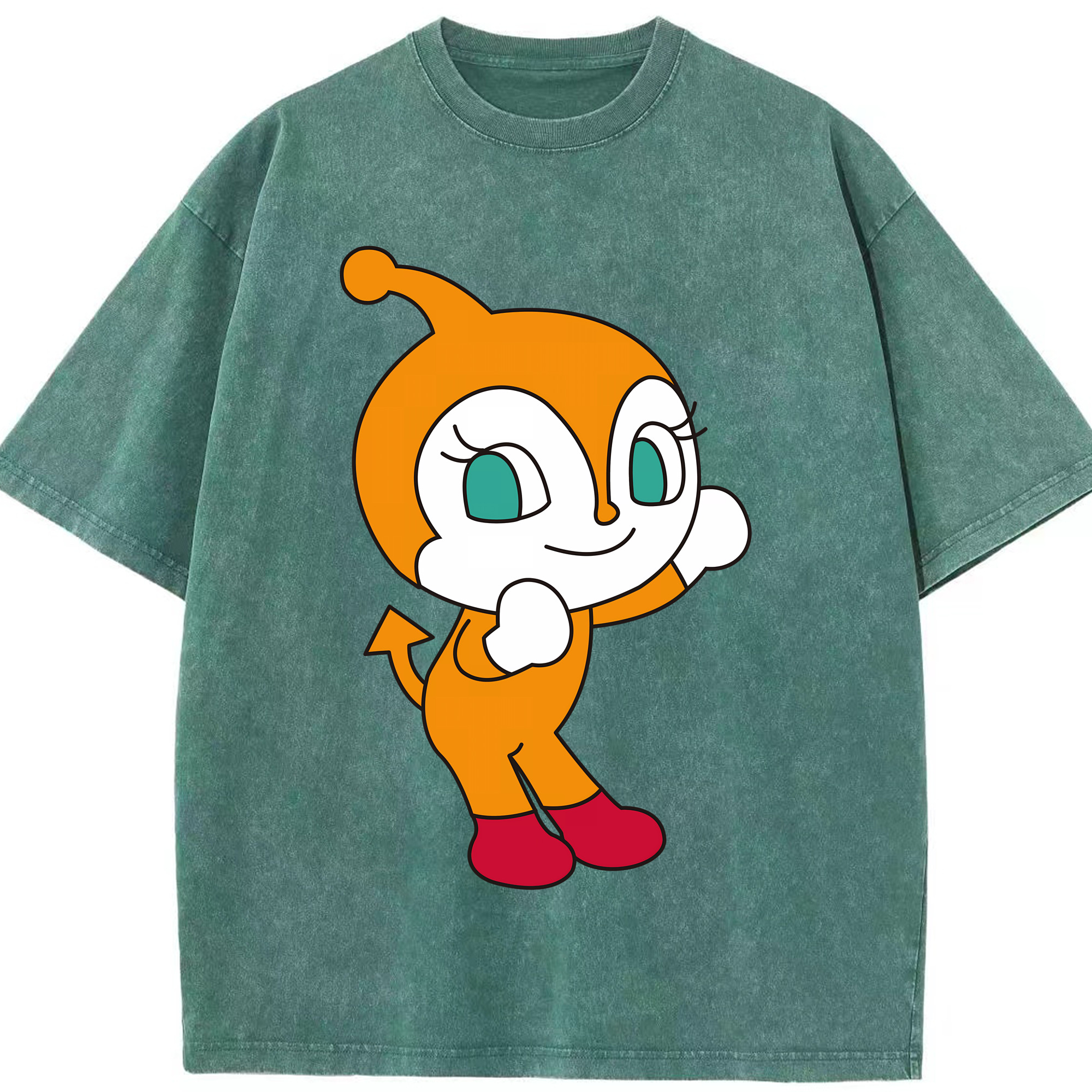 （画像用） アンパンマン Anpanman 綿100% ヴィンテージ風 半袖Tシャツ（フロントプリント）